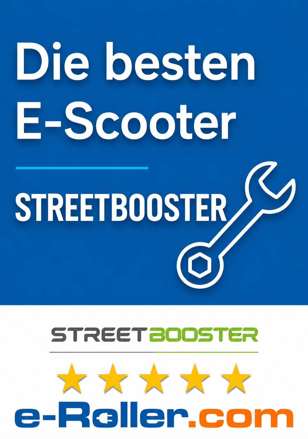 street booster, e-scooter, werkzeug, blaues hintergrund, paneel grafik